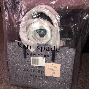 Kate Spade Glitter Trista Shopper Purse